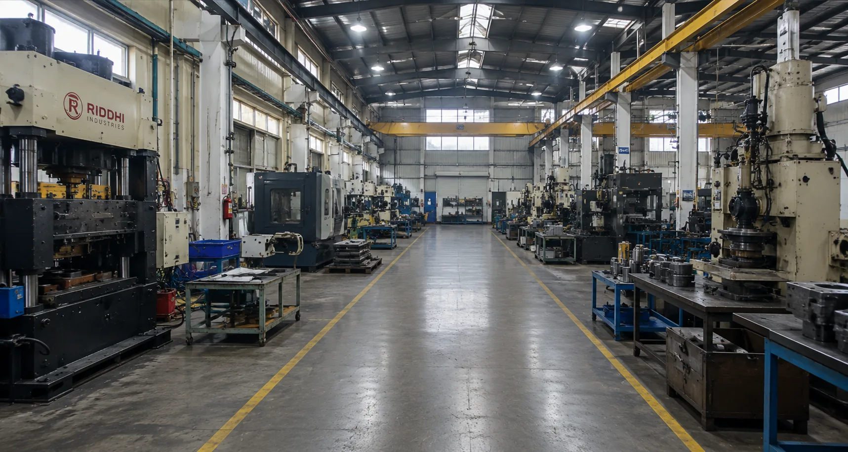 Riddhi Industries factory walkthrough poster